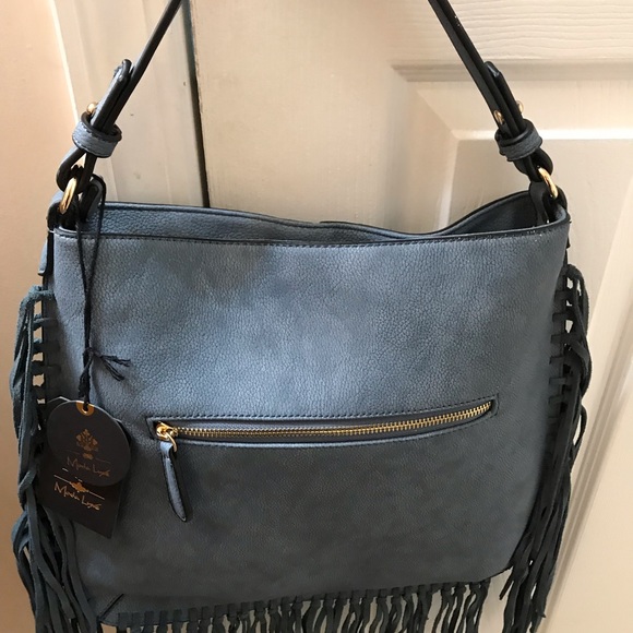 Mods Luxe Fringed Leather Hand Bag. - Picture 4 of 5